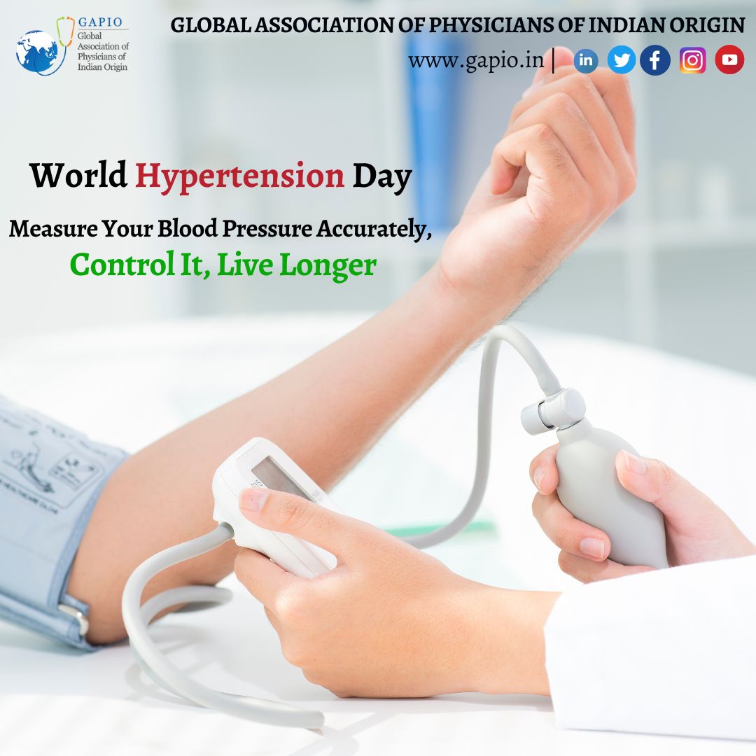 As healthcare professionals, we all know the importance of early detection and management of hypertension. This World Hypertension Day, let's emphasise the  theme: Measure Your Blood Pressure Accurately, Control It, Live Longer
#WorldHypertensionDay #GAPIO #HypertensionManagement
