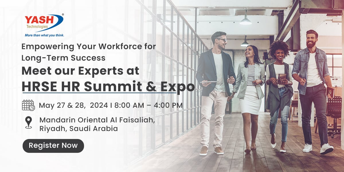 Get a first-hand understanding of AI's impact on talent management. Witness how our leading-edge solutions and strategies are helping organizations future-proof their workforce in KSA. Uncover how you can accelerate HR Transformation with @YASH_Tech. hubs.la/Q02xwzzJ0