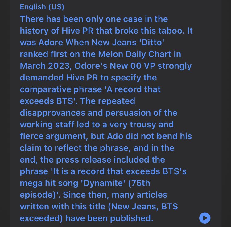 Hybe admitting they got New jeans brand deals and lolla and other benefits with their connections and deals established through BTS' success. Some other tea too but I'm getting translation

And that ador was mediaplaying using BTS' name trying to show they were 'beating BTS'
