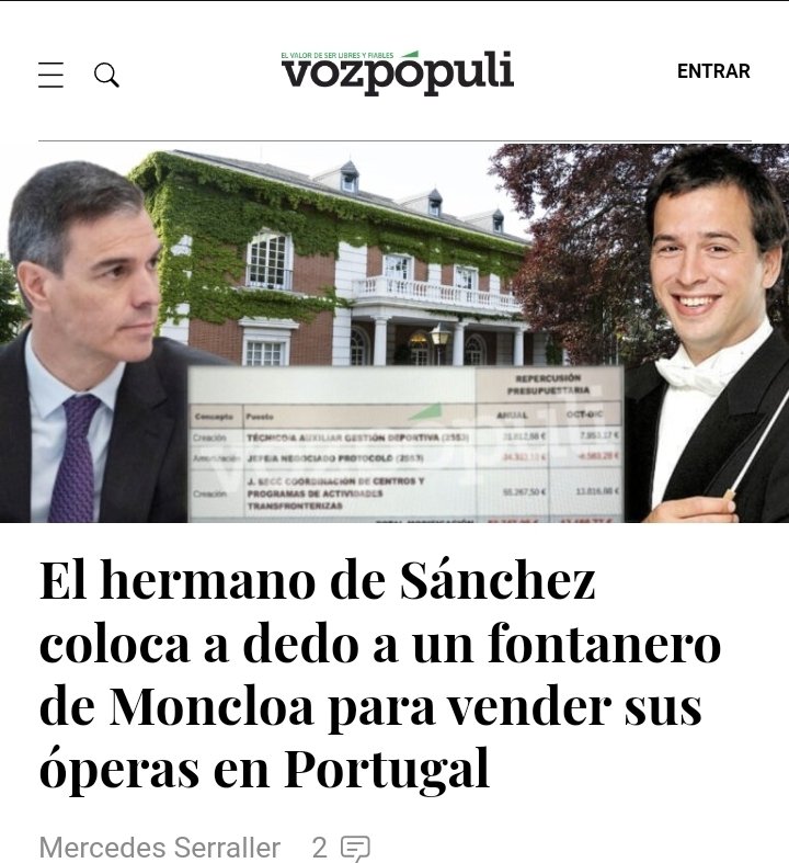 Pedro Sánchez ordena a la Diputación de Badajoz crear un puesto para du hermano y su hermano crea un puesto a dedo para un tío que trabajaba en Moncloa con Pedro Sánchez. A ver si va a ser esto lo de la economía circular que tanto promueve Don PSOE.