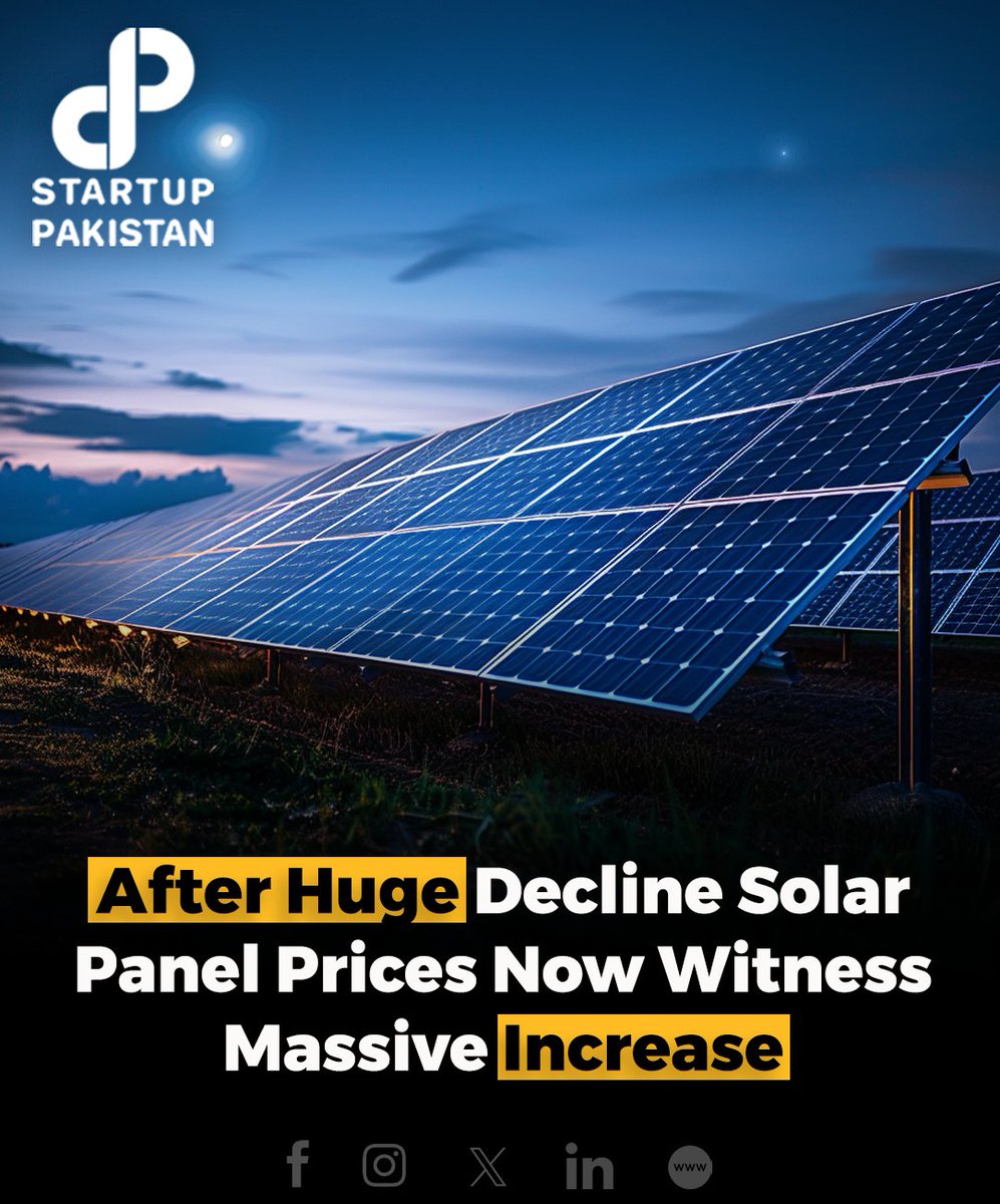 Check Increase Price: startuppakistan.com.pk/after-huge-dec…

#Solarpanel #Pakistan #Prices #Solarenergy #Massiveincrease