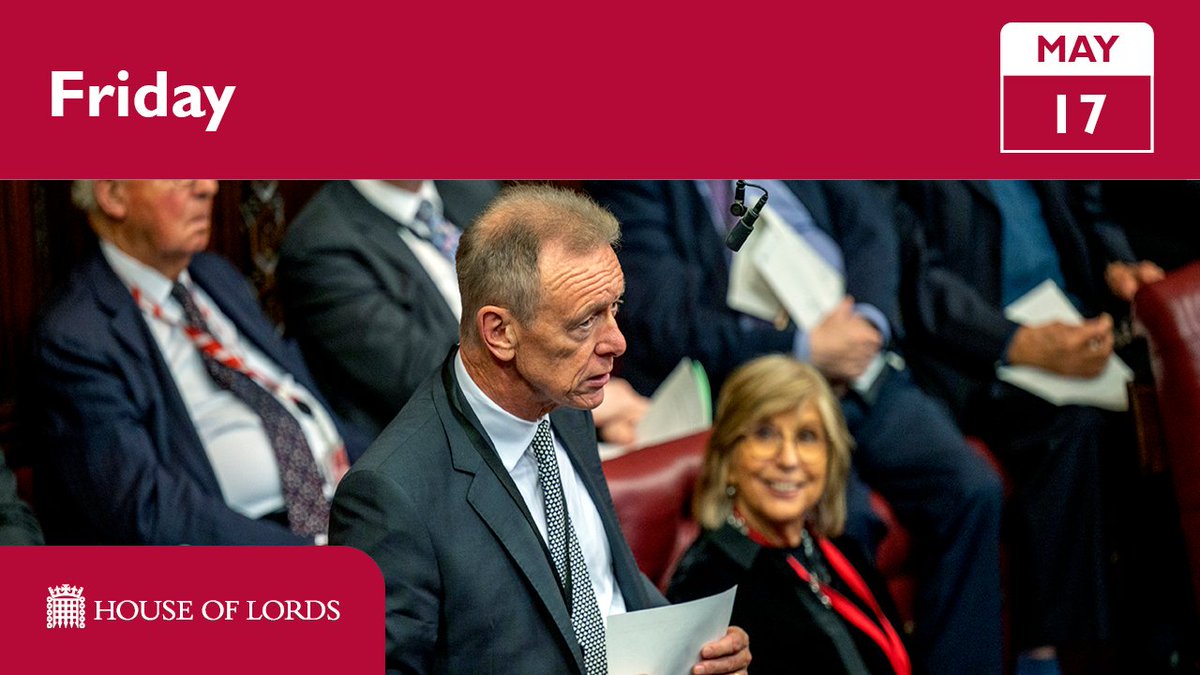 🕙 From 10am: #HouseOfLords debates four private members’ bills on the @CPA_Secretariat and @ICRC, paternity bereavement leave, high streets, and British citizenship for Irish citizens.

➡️ See more and watch online at the link in our bio
