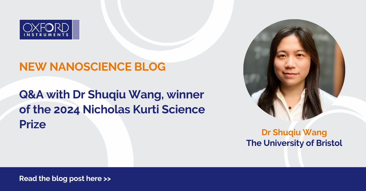 Check out our Q&A with the 2024 winner of the Nicholas Kurti Science Prize, Dr Shuqiu Wang! Shuqiu's research includes developing a dilution refrigerator using an @OxInst Kelvinox insert.

okt.to/hKyg9l

#SciencePrize #Quantum #QuantumTechnology #OxInstIsListening