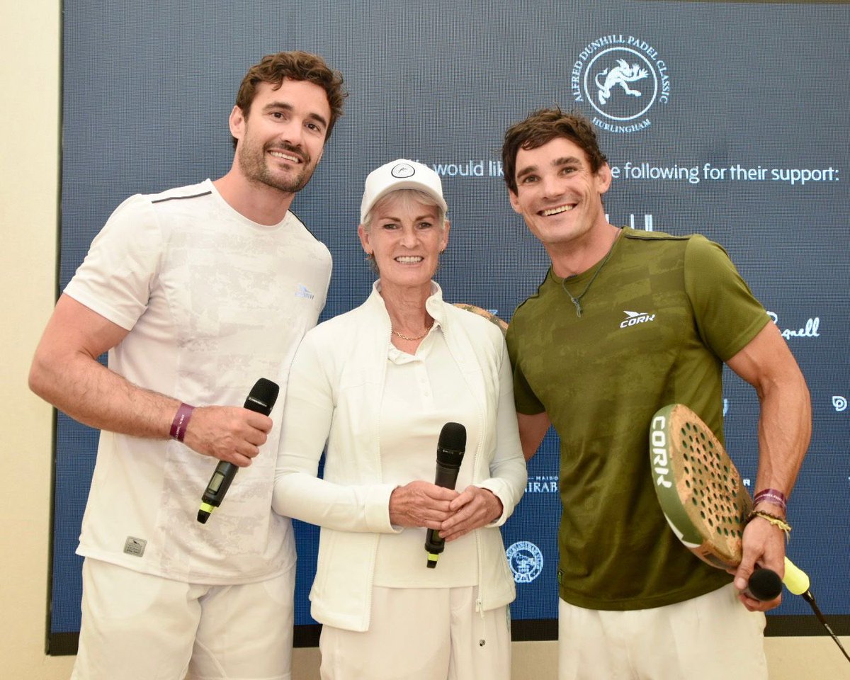 The BEST fun at the first Alfred Dunhill Padel Classic at Hurlingham with Team Cartier which raised funds for @LaureusSport Got to banter with the fab Evans Bros + partner former tennis pupil Sam MacNeill (GB Padel #1) in Scotland v England match. Love padel-ing. @head_tennis