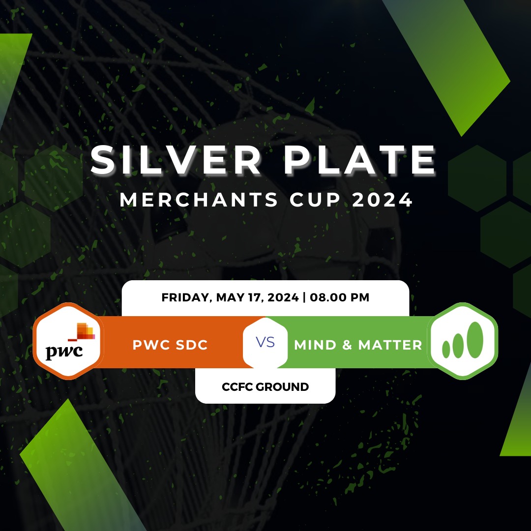 MindandMatterin's tweet photo. Mind and Matter is all set to showcase their incredible teamwork and boundless enthusiasm in Match 6 of the prestigious Merchants Cup, hosted by the renowned CC&FC. Today, they're facing a formidable opponent, @PwC #SDC. Go, Mind and Matter!
#GoMindAndMatter
#MerchantsCup
#CCFC https://t.co/KTxVw5Yt0r