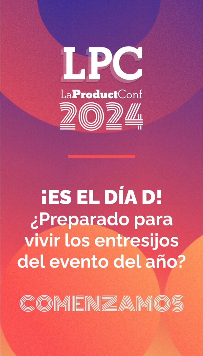 LaProductConfES's tweet image. ¡Es oficial #ProductLovers! Pistoletazo de salida de #LPCMAD24 🚀 
Qué ganas de veros a todos aquí 🤩 ¿Ya habéis elegido a qué charlas iréis? 
Ya estamos ready! 
laproductconf.com/madrid/schedule