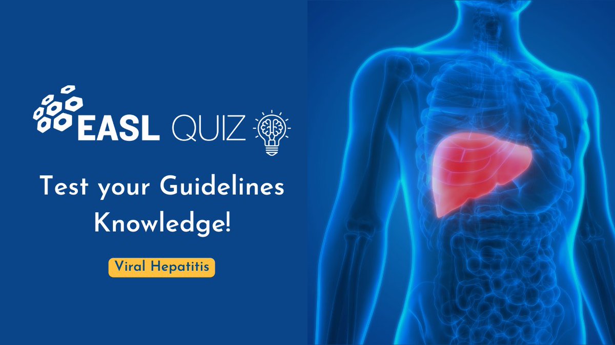 Test your EASL Clinical Practice Guidelines knowledge on hepatitis delta virus! Take the new #EASLQuiz now on: easlcampus.eu/quiz/question/… #LiverTwitter