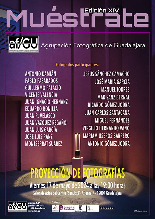 #Agenda. Lo+próximo (citas). Convocatorias para hoy.
#Guadalajara. Muéstrate. Proyección de fotografías henaresaldia.com/evento/guadala… a través de <a href="/henaresaldia/">Henares al Día. El blog de la provincia</a> <a href="/AFGUoficial/">af/GU</a>