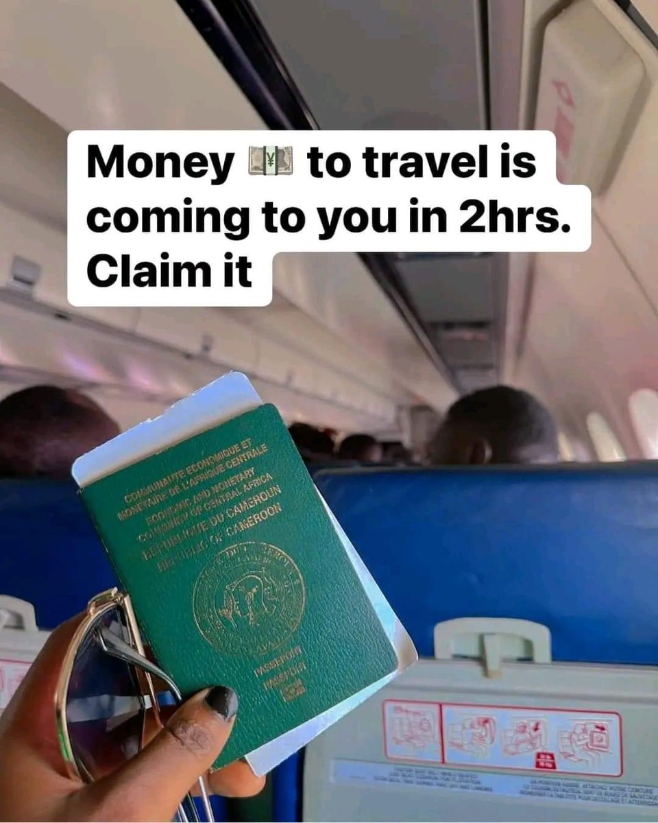 MONEY TO TRAVEL ABROAD IS COMING TO YOU IN 24HOURS
#7halleluyahcelestial