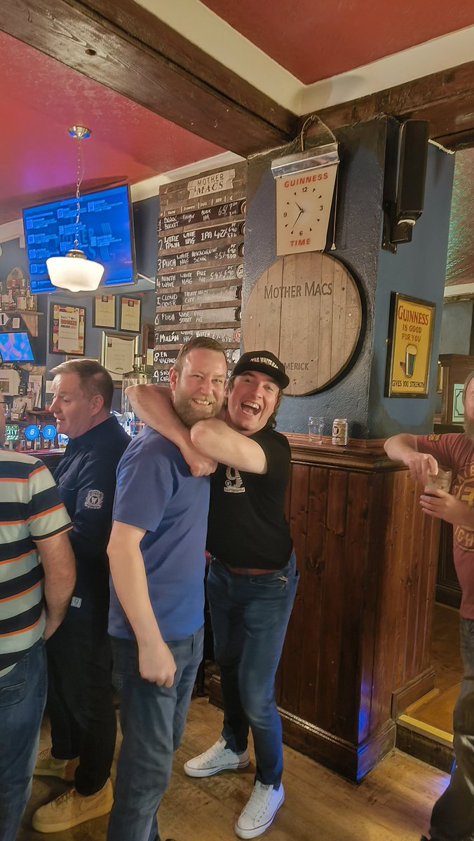 When @bob_coggins and @GilloolyVinnie finally met. There is even talk of a guest appearance behind the bar at Hagstravaganza