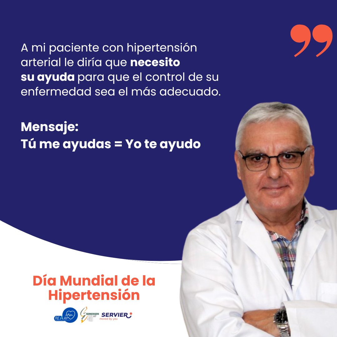 🌏 En España, unos 10 millones de personas tienen hipertensión.

En este #DíaMundialdelaHipertensión, el Dr. @vic_pallares, Coordinador del GdT de Hipertensión de @SEMERGEN enfatiza la importancia del cuidado y la prevención.

¡Recuerda que la colaboración médico-paciente es