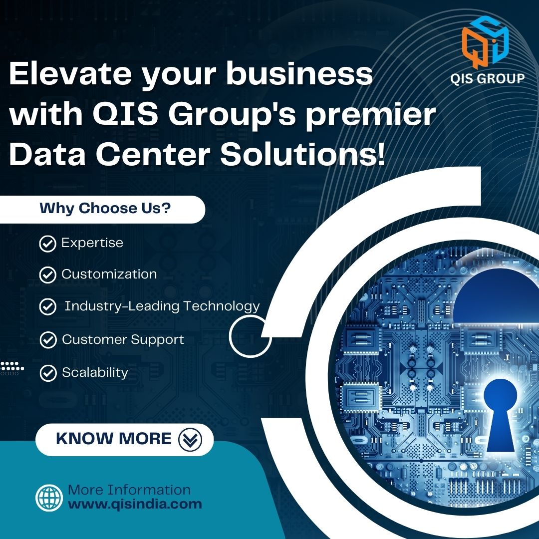 🌐 Looking for cutting-edge Data Center Solutions? Look no further! QIS Group's offers state-of-the-art solutions tailored to your business needs. 🚀

#DataCenterSolutions #QISGroup #DigitalTransformation #DataManagement #QISIndia #QualityInternationalServices #DataCenter
