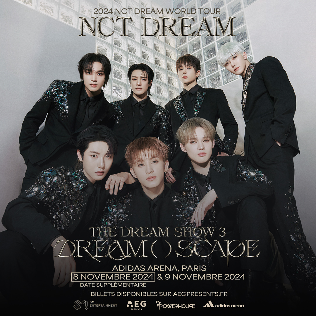 ANNONCE / En raison de la forte demande, @NCTsmtown_DREAM ajoute une seconde date le 8 novembre à l’@adidasarena ! 🎟️bit.ly/NCTDream-AEG24 Les billets du 08.11 seront disponibles le 17 mai à 12h ! Les tout derniers billets pour le 09.11 sont en vente ! #NCTDREAM #THEDREAMSHOW3