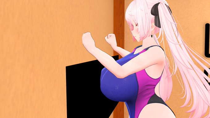 ましゅまろコライダー導入した～～!
これで壁に押し付けてむにゅっと潰れてる感じの動画撮れる! 