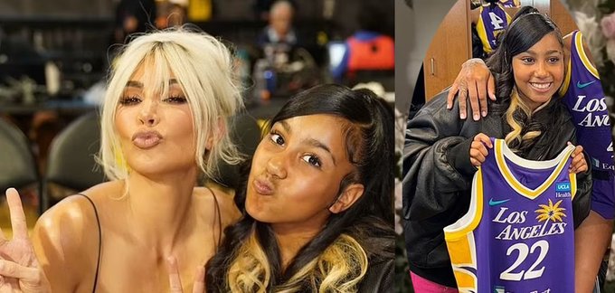 Kim Kardashian and Daughter North Enjoy a 'Fun Night' at Los Angeles Sparks Season Opener