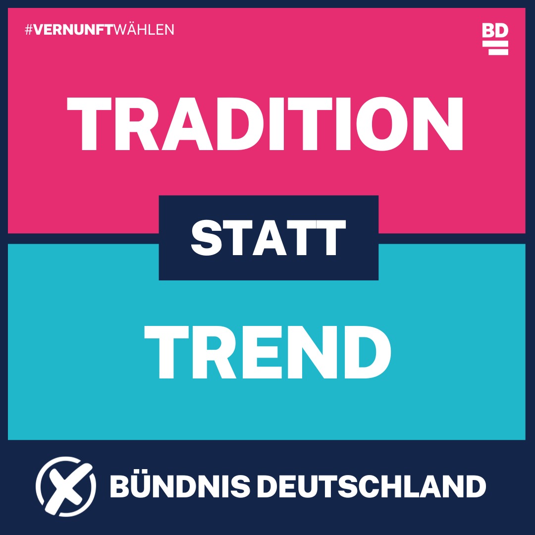 Am 9. Juni #BündnisDeutschland wählen.

#Europawahl2024