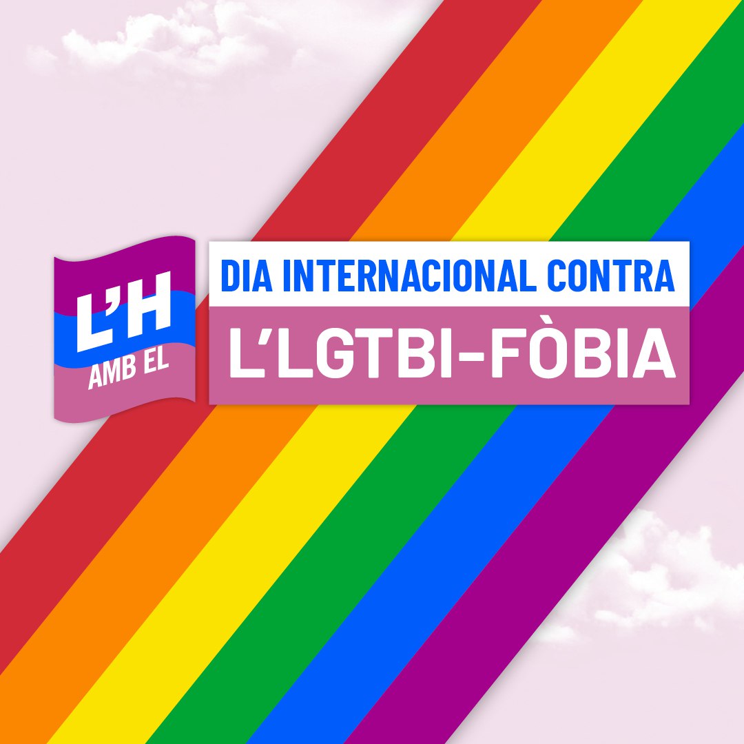 🏳️‍🌈 #LHospitalet és una ciutat diversa, acollidora i tolerant. Hem de defensar els drets i llibertats de les persones #LGTBI i combatre els discursos d’odi, prejudicis i discriminacions per raó d’orientació sexual i afectiva, identitat o expressió de gènere. #DiaContraLaLGTBIfobia