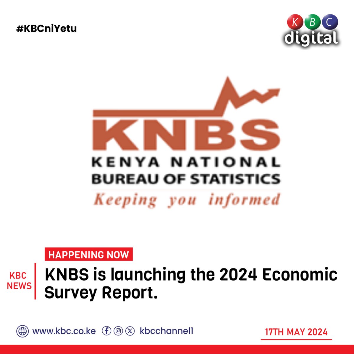 HAPPENING NOW KNBS is launching the 2024 Economic Survey Report. ^DA #Amacheni #Mumabwibwi #IngoFM