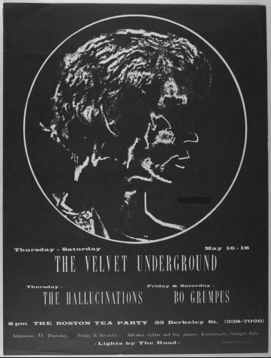 May 16-18, 1968: The Velvet Underground, The Hallucinations, Bo Grumpus • The Boston Tea Party, Boston, Massachusetts