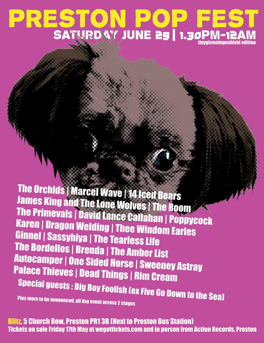 tufflifeboogie (@tufflifeboogie) on Twitter photo Tickets for Preston Pop Fest available at <a href="/WeGotTickets/">WeGotTickets</a> and <a href="/ActionRecords/">Action Records</a> Records Preston from today! Tickets for Preston Pop Fest available at <a href="/WeGotTickets/">WeGotTickets</a> and <a href="/ActionRecords/">Action Records</a> Records Preston from today!