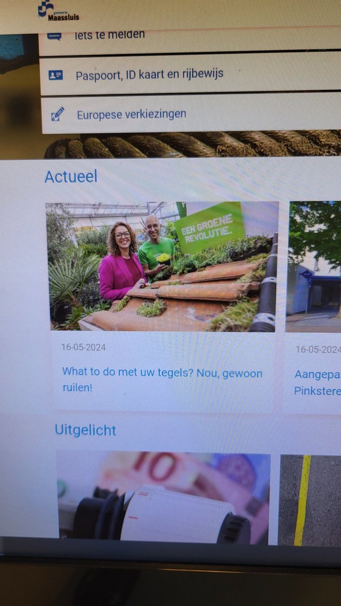 Gemeente #Maassluis bezigt onnodig Engels taalgebruik... 'what to do met uw tegels' <a href="/onzetaal/">Onze Taal</a>