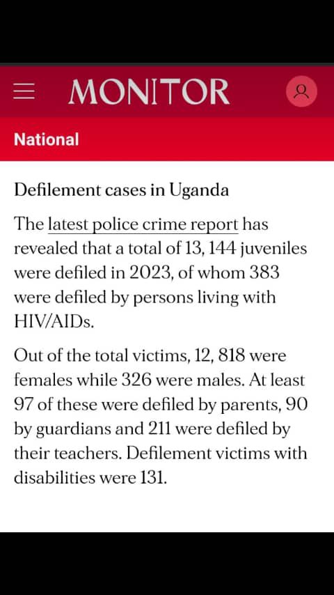 We must take immediate action to address the increasing cases of defilement . It is imperative that we come together to find solutions and support those affected. We cannot afford to ignore this issue any longer. 🚫🙅‍♀️ Time to act is now. #EndChildSexualAbuse