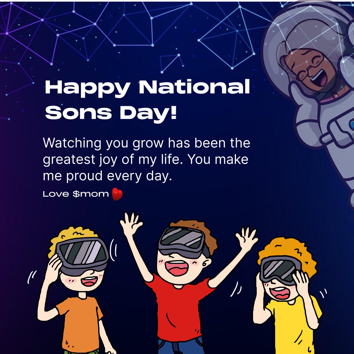 Happy International Day of the Boy Child

$MOM Loves All the Boys in the Timeline.