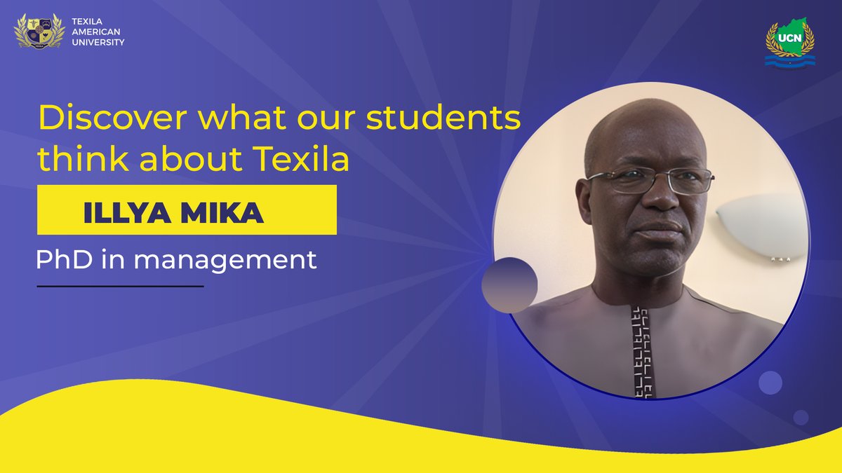 Mr. Illya Mika shares his transformative PhD experience at Texila. Watch now to be inspired to achieve your goals.

Watch: youtu.be/dLN3P2_-s_I

Enroll now: apply.ucnedu.org/dblp/dblp-phd-…

#Texila #TAU #phd #Management #CareerOpportunities #OnlineEducation  #UCN #PhDinManagement