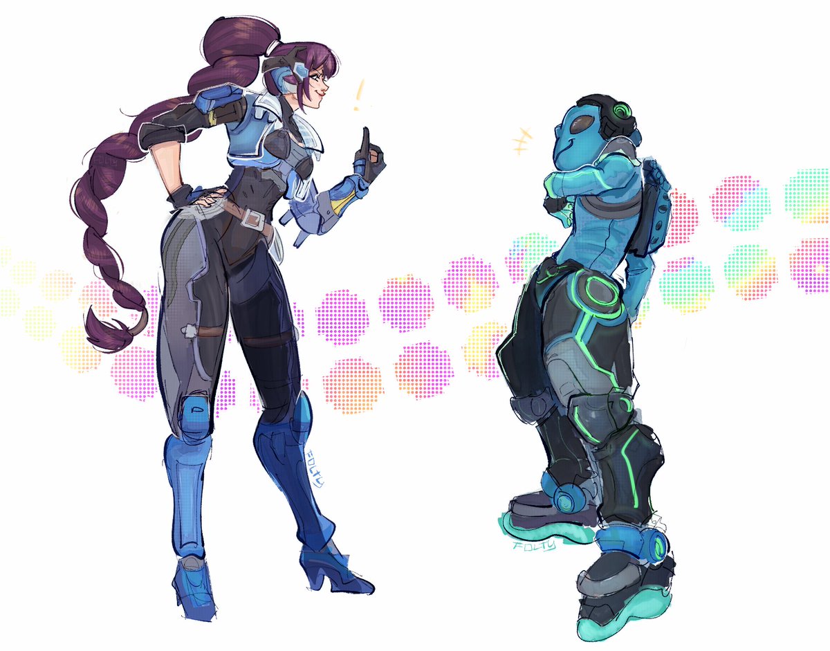 FFolty's tweet image. I&apos;m loving their lore🐸🕷️
#OverwatchFanart #ow2 #frogger
