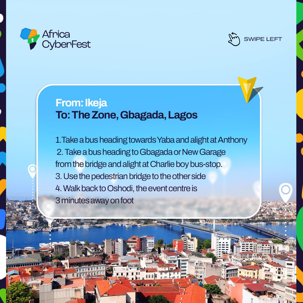 Still finding it difficult to locate the venue for #AfricaCyberFest24?

Here's a little breakdown of how you can get to #CyberFest from different strategic locations.