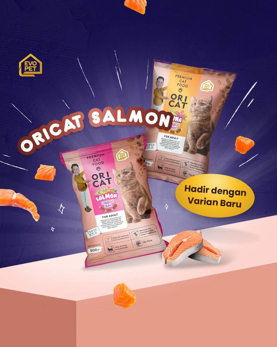 ‼️HADIR RASA BARU‼️

Oricat dry Salmon, dengan rasa Salmon yang menggugah selera Anabul~