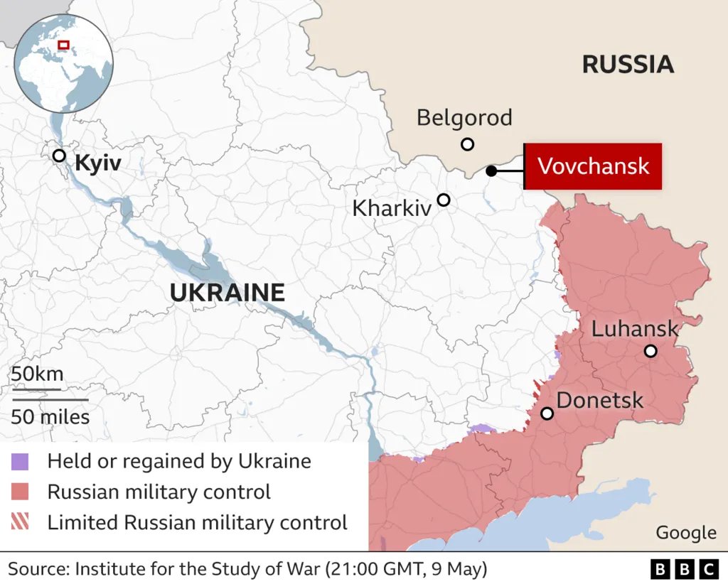 Critical weeks ahead. If Kharkiv falls, then Ukraine's 🇺🇦 morale will collapse. And if Ukraine falls, then the rest of Europe will be in direct risk. bbc.com/news/articles/…