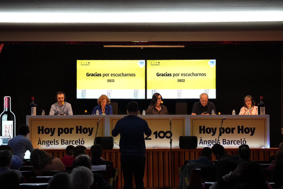 En #elAbierto de @HoyPorHoy especial #RiberaDelDuero con @iescolar , Javier Aroca y Bernardette González