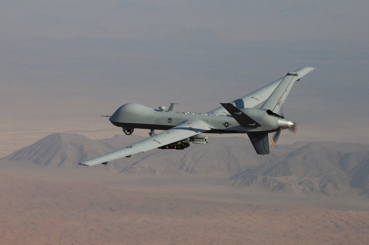 BREAKING

The american air force MQ-9 Reaper Hunter-Killer Drone is back over Gaza, patrolling over Rafah.

The Pentagon says it's flying unarmed since October to find hostages, do we believe the Pentagon ?