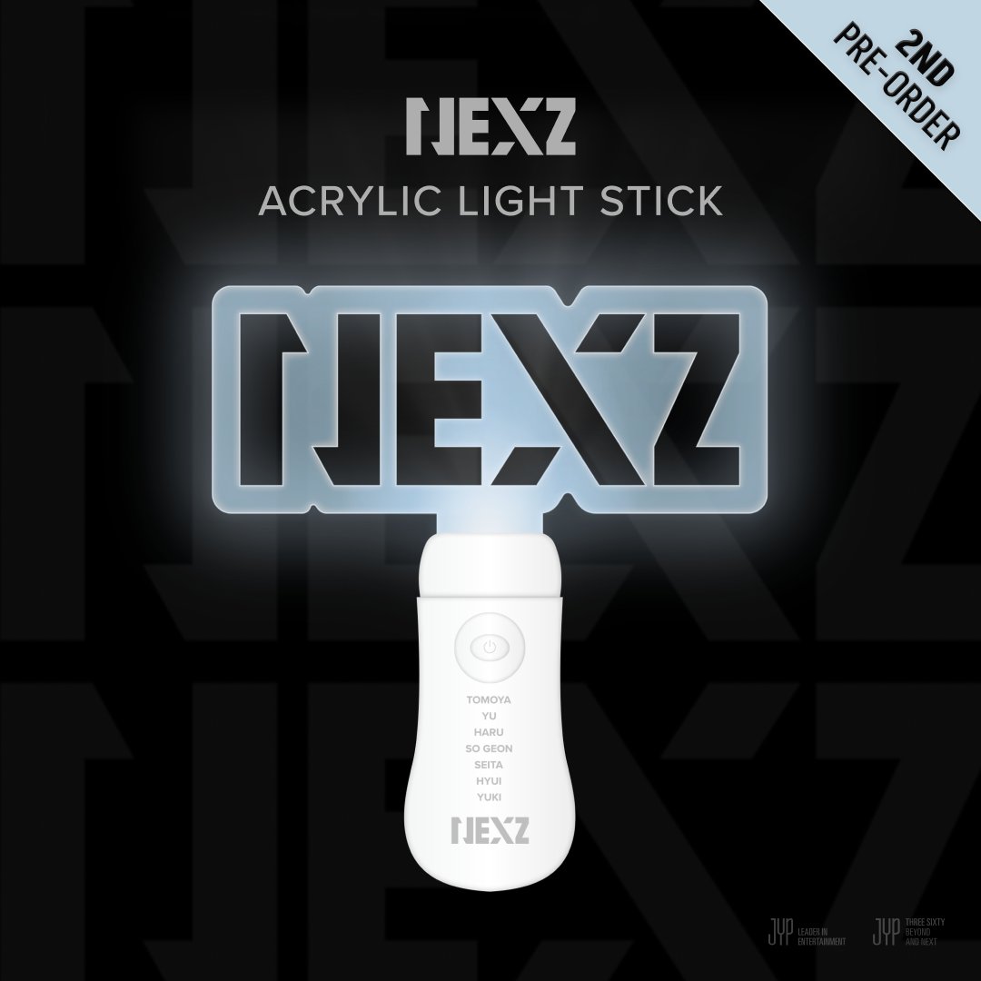 NEXZ ACRYLIC LIGHT STICK 2ND PRE-ORDER SALES OPEN Available at JYP SHOP NOW 🔗bit.ly/44NAXGC *한정 수량으로 조기 품절될 수 있습니다. #NEXZ #ネクスジ #넥스지 #NEX2Y #넥스티 #JYPSHOP #집샵