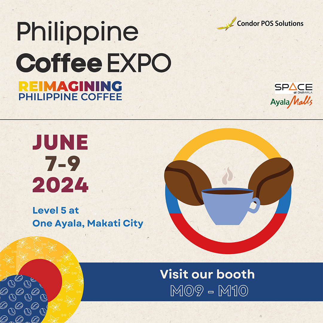 CondorPOSPH's tweet image. 𝐆𝐄𝐓 𝐀 𝐅𝐑𝐄𝐄 𝐏𝐎𝐒 𝐒𝐎𝐅𝐓𝐖𝐀𝐑𝐄 𝐀𝐓 𝐂𝐎𝐅𝐅𝐄𝐄 𝐄𝐗𝐏𝐎 ☕

☕ Join us for a jolt of java joy at the Philippine Coffee Expo, June 7-9, 2024! 🌟 

#RestaurantOwnersPH #CloudBasedPOS #EntrepreneursPH #SmallBusinessPH #CoffeeShopsPH #CondorPOSPH #CukCuk