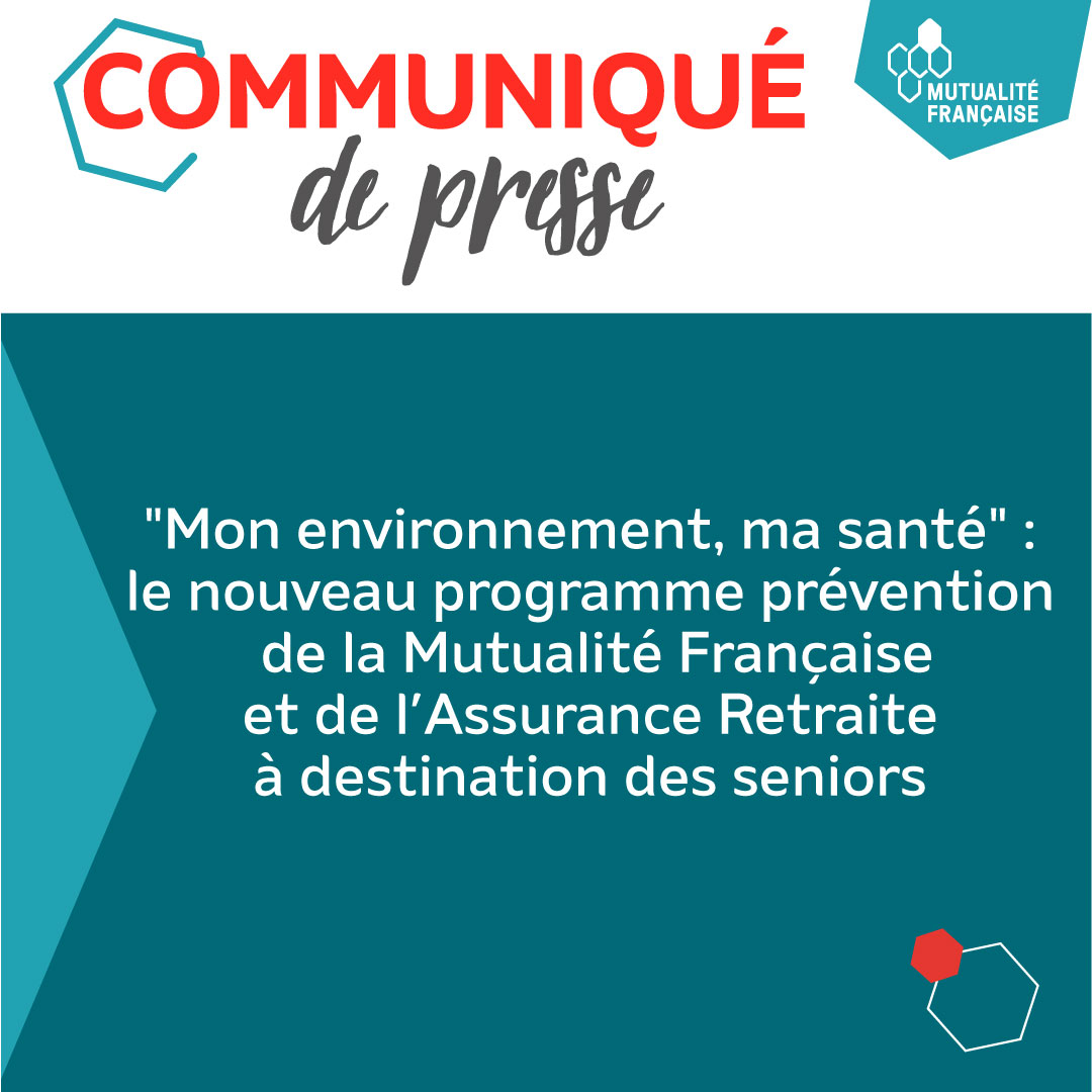 #CommuniquéDePresse | La Mutualité Française et l’Assurance Retraite @L_ARetraite lancent ensemble le programme “Mon environnement, ma santé” pour sensibiliser sur le lien entre vieillissement actif en #santé et #environnement