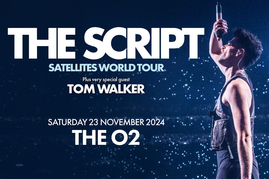 🆕JUST ANNOUNCED🆕 @thescript will be bringing the Satellites World Tour to The O2 on Saturday 23 November 2024. On @O2 or with @virginmedia? Get Priority Tickets Wednesday 22 May at 9:30am priority.o2.co.uk/tickets General on-sale Friday 24 May at 9:30am bit.ly/3KaD0ux