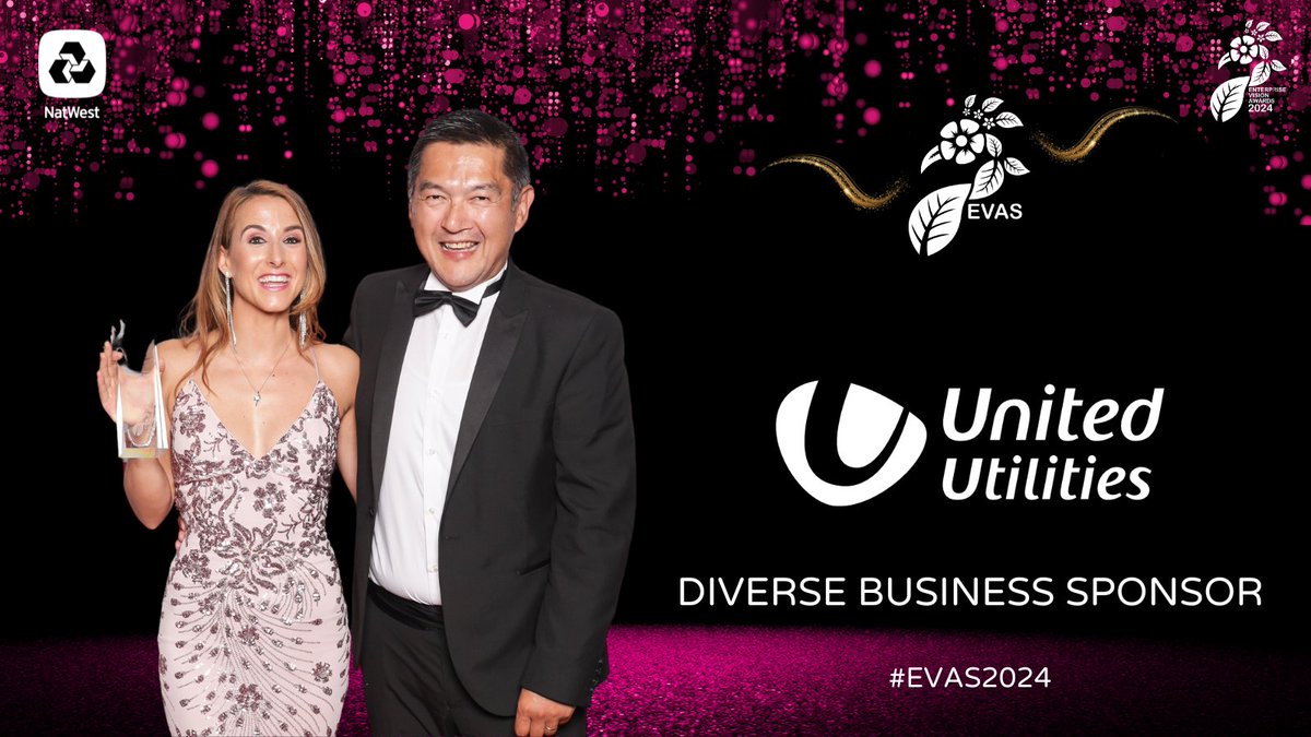 Thank you United Utilities, our 2024 Enterprise Vision Awards Diverse Business Award Sponsor for your continued support! #EVAS2024 Entries close Friday 24 May. enterprisevisionawards.co.uk/enter/submit-n…