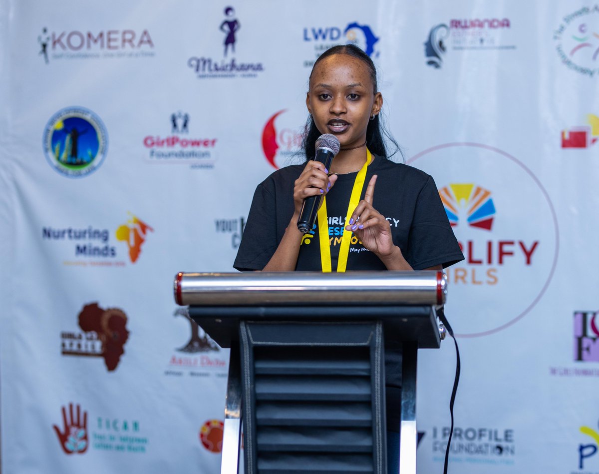 #Highlights We started Day 2 on a high note with a powerful poem from Kevine, an adolescent girl from our partner @impanuro on 'Empowering girls through education'.👏👏 #AgencySymposium24 #AMPLIFYHer