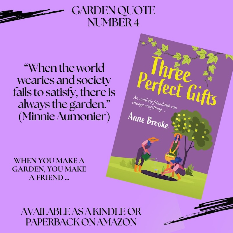 Happy Friday to all! Here's Garden Quote No 4. Miranda finds that making a garden with her friends is incredibly satisfying. What does YOUR garden mean to you? 😍 Buy the Kindle ebook: mybook.to/3PerfectGifts Buy the Paperback: mybook.to/3PerfectGiftsPB #gardens #womensfiction