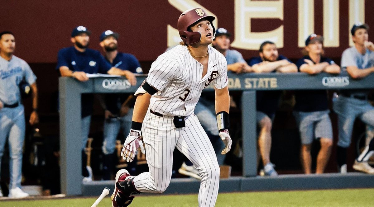 THE DAILY SAUCE: May 17, 2024 Florida State baseball used home runs from Alex Lodise, Drew Faurot and Cam Smith to take the series opener from Georgia Tech on Thursday night, 8-3. Smith finished with three hits in the victory. 📷: FSU athletics