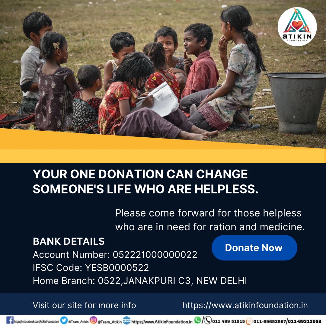 Let’s change someone’s life.
#Team_Atikin #meal #medicine #food #medical #help #donationdrive #ngo #donation #donationsneeded #ration #donations #need #change #life