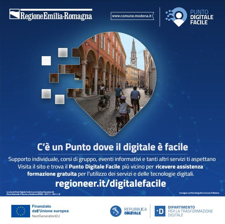 💻📱🛜 Facile digitale a Modena 📌Al via 7 punti di facilitazione digitale. Un servizio gratuito dove i cittadini ricevono aiuto e assistenza per l’utilizzo dei servizi online e delle tecnologie digitali ⌨️🖱️🖨️ ▶️ tinyurl.com/53dzpt53