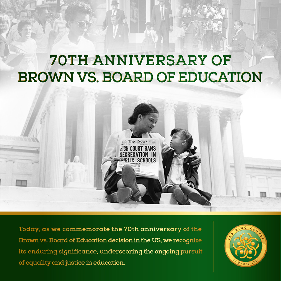 Today, as we commemorate the 70th anniversary of the Brown vs. Board of Education decision in the US, we recognize its enduring significance, underscoring the ongoing pursuit of equality and justice in education. #BrownvsBoardOfEducation #ItStartsWithMe