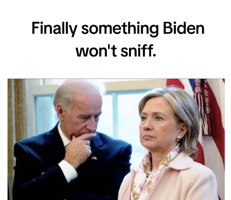 Probably the only person on the planet Creepy Joe Biden wouldn’t sniff. 👇🏽
