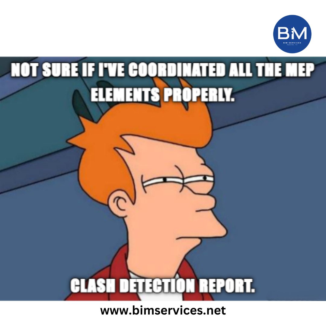 BIM_CADservices's tweet image. That moment of uncertainty, when you&apos;re not sure if you&apos;ve caught all the clashes. 🤔 #MEPCoordination #ClashDetection #bim #services #mechanical #project #bimservicesllc #bimmodeling #lumion #navisworks #teameffort #construction #projects #quality #team #design