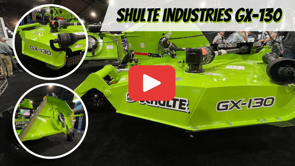 .@SchulteInd walks you through its GX-130 rotary cutter! The unit is equipped with Schulte Super Suction Blades with 6.5 ” blade overlap... the blades themselves are 3/4'. Shulte gives you a rundown in this video 👇 farms.com/videos/farm-eq… #FarmEquipment #OntAg