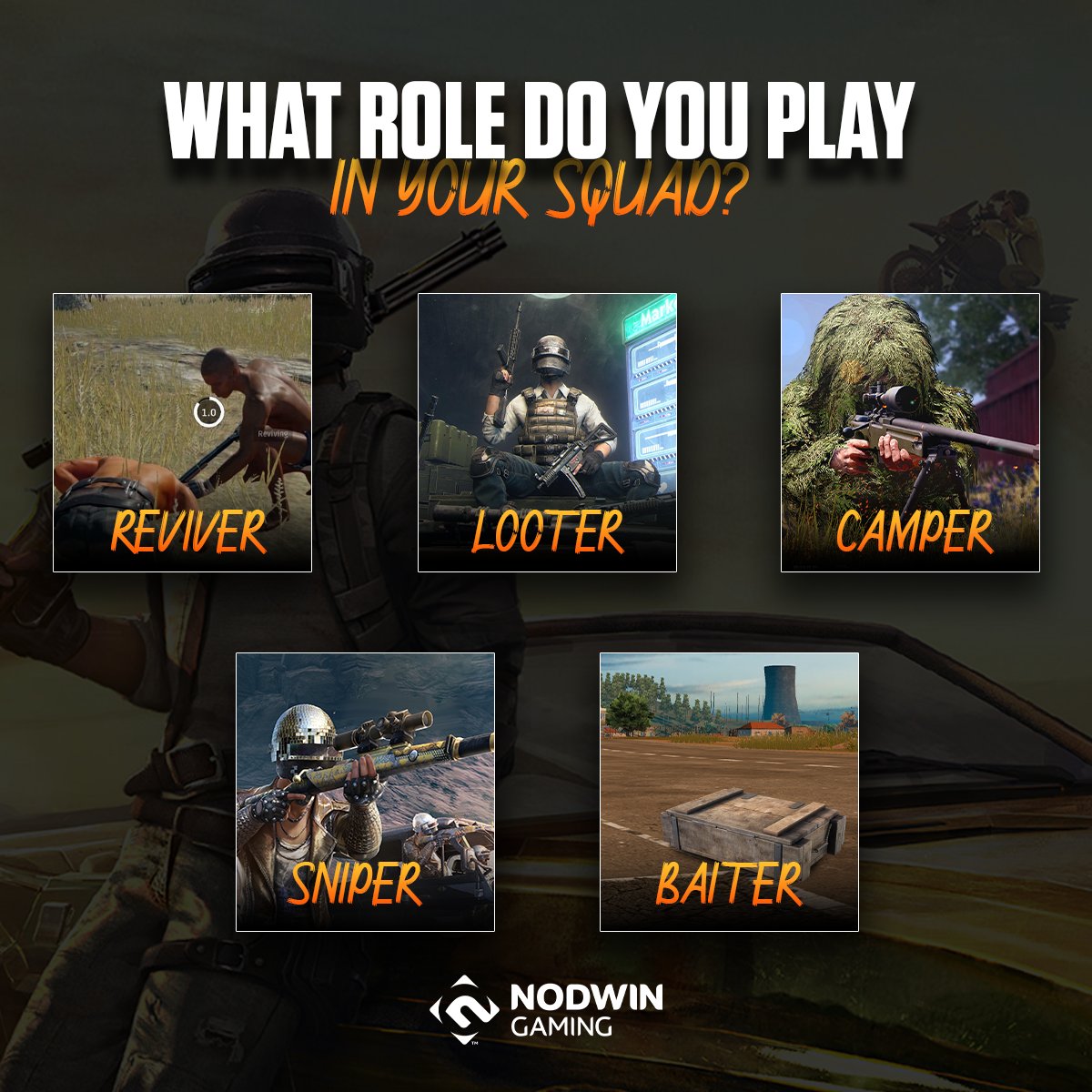 A role that you like the most while going for that chicken dinner😆🍗🪂 #chickendinner #role #squad #gaming #esports #BGMI