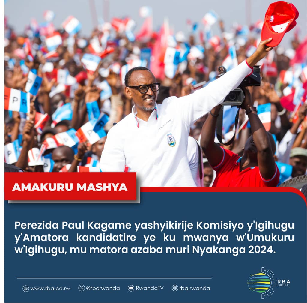 Turabo turibo tubikesha umucunguzi wacu, H.E Paul Kagame, ubuzima dufite, amashuri twize, iterambere tugezeho niwowe tubikesha.
Twongeye kugirirwa amahirwe yo kuzakwitorera nibyagaciro.
